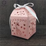 50pcs party decoration wedding box gift lion and giraffe laser cut candy box just married wedding favor box baby shower favors - Image 2