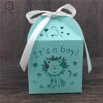 50pcs party decoration wedding box gift lion and giraffe laser cut candy box just married wedding favor box baby shower favors - Image 4