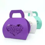 50pcs/set Heart Pattern Candy Box Party Wedding Hollow Carriage Baby Shower Favors Gifts Candy Boxes Decoration Free Shipping - Image 3