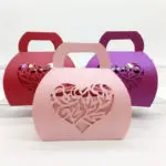 50pcs/set Heart Pattern Candy Box Party Wedding Hollow Carriage Baby Shower Favors Gifts Candy Boxes Decoration Free Shipping - Image 4