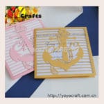 50sets Latest good quality various colors laser cut baby shower invitation card - Image 2