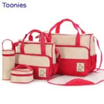 5PCS/Set Women Messenger Bags Multifunction Backpack Diaper Bag Outdoor Women Bag Fashion Design Momy Baby Bags High Quality