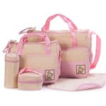 5PCS/Set Women Messenger Bags Multifunction Backpack Diaper Bag Outdoor Women Bag Fashion Design Momy Baby Bags High Quality - Image 4