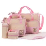 5PCS/Set Women Messenger Bags Multifunction Backpack Diaper Bag Outdoor Women Bag Fashion Design Momy Baby Bags High Quality - Image 4