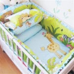 Jungle Fun 5 Piece Baby Nursery Crib Set
