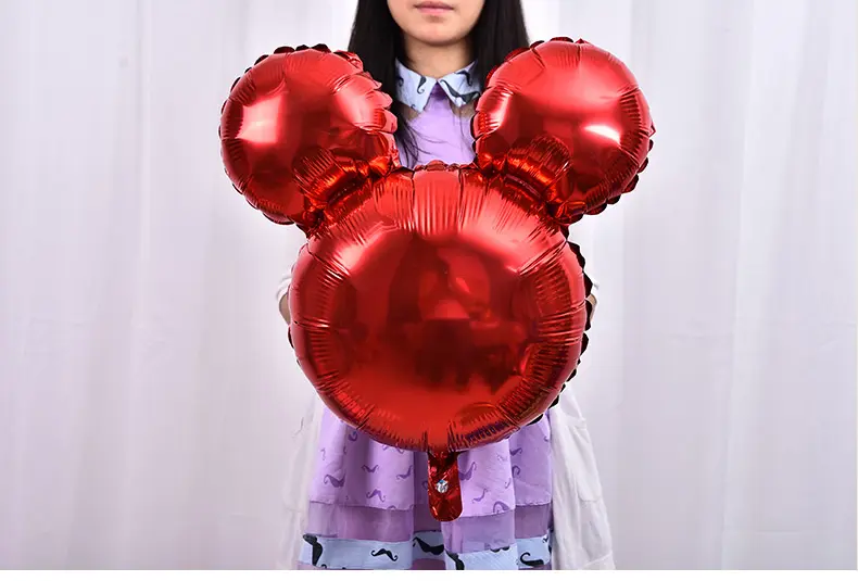 5pcs/lot 18inch Mickey Minnie head foil balloons cartoon Minnie mouse birthday party decor baby shower helium ballon lovely toys - Image 3