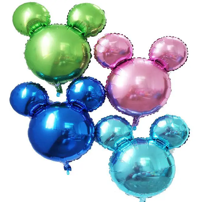 5pcs/lot 18inch Mickey Minnie head foil balloons cartoon Minnie mouse birthday party decor baby shower helium ballon lovely toys - Image 5