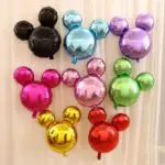 5pcs/lot 18inch Mickey Minnie head foil balloons cartoon Minnie mouse birthday party decor baby shower helium ballon lovely toys