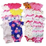 5pieces/lot short-Sleeved Baby Infant cartoon bodysuits for boys girls jumpsuits Clothing 2014 new free shipping - Image 2