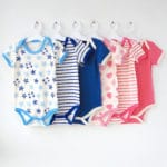 5pieces/lot short-Sleeved Baby Infant cartoon bodysuits for boys girls jumpsuits Clothing 2014 new free shipping