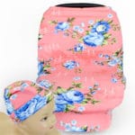 6pcs Chair Covers for Baby Cotton Animal Breastfeeding Nursing Cover Multi-Use Baby Stroller Cover Car Seat Cover with Baby Hat - Image 2