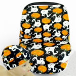 6pcs Chair Covers for Baby Cotton Animal Breastfeeding Nursing Cover Multi-Use Baby Stroller Cover Car Seat Cover with Baby Hat - Image 3