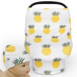 6pcs Chair Covers for Baby Cotton Animal Breastfeeding Nursing Cover Multi-Use Baby Stroller Cover Car Seat Cover with Baby Hat - Image 5