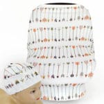 6pcs Chair Covers for Baby Cotton Animal Breastfeeding Nursing Cover Multi-Use Baby Stroller Cover Car Seat Cover with Baby Hat - Image 6