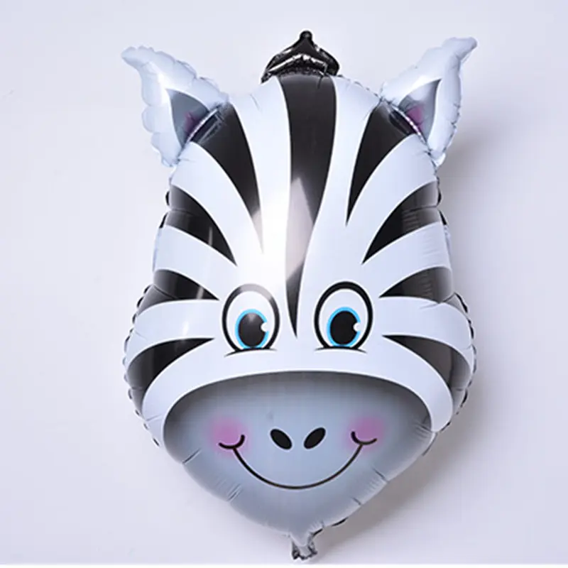 6pcs/lot Mini animal head Foil Balloons inflatable air balloon happy birthday party decorations kids baby shower party supplies - Image 2