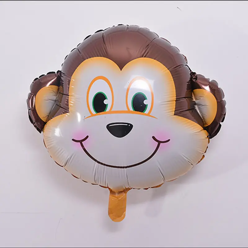 6pcs/lot Mini animal head Foil Balloons inflatable air balloon happy birthday party decorations kids baby shower party supplies - Image 3