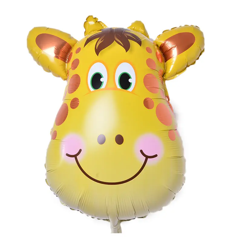 6pcs/lot Mini animal head Foil Balloons inflatable air balloon happy birthday party decorations kids baby shower party supplies - Image 5
