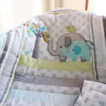 Elephants 7 Piece Baby Bedding Crib Set - Image 2