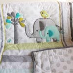Elephants 7 Piece Baby Bedding Crib Set