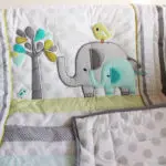 Elephants 7 Piece Baby Bedding Crib Set