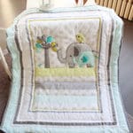 Elephants 7 Piece Baby Bedding Crib Set - Image 3