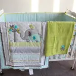 Elephants 7 Piece Baby Bedding Crib Set - Image 4