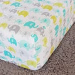 Elephants 7 Piece Baby Bedding Crib Set - Image 5