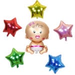7pcs/lot Moon set  foil Balloons  Birthday Party Decoration air balloons Girl Boy Birthday balloons Helium balloon baby shower - Image 3