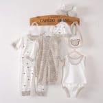 8 Pieces Baby Gift Set Newborn Infant Clothing Sets Quality Pure Cotton Boys Girls' Clothes Soft Bebe Long Sleeve Underwear - Image 4