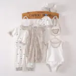8 Pieces Baby Gift Set Newborn Infant Clothing Sets Quality Pure Cotton Boys Girls' Clothes Soft Bebe Long Sleeve Underwear - Image 4