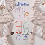 8 Pieces Baby Gift Set Newborn Infant Clothing Sets Quality Pure Cotton Boys Girls' Clothes Soft Bebe Long Sleeve Underwear - Image 6