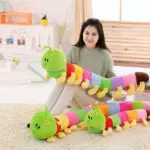 80cm size colorful caterpillar plush toy doll car doll birthday gift Car travel accompany baby best gifts - Image 5