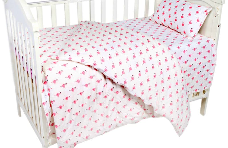 Pink Flamingo Cute Baby Bedding Nursery Set