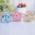 AVEBIEN 24pcs Cute Baby Apron Candy Box Baby Shower Favors Gifts Chocolate Box Birthday Themed Party Decorations Kids  Gift Box