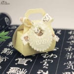AVEBIEN 24pcs Cute Baby Apron Candy Box Baby Shower Favors Gifts Chocolate Box Birthday Themed Party Decorations Kids  Gift Box - Image 4