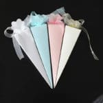 AVEBIEN 50pcs Ice Cream Shape Candy Box Paper Gift Box Wedding Decoration Favor Baby Shower Box Souvenir Birthday Party Supplies