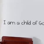 Art I am a Child of God Nursery LDS Baby Room decoration wall art decals living room wall pictures bedroom decor
