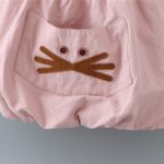 Autumn Baby Girls Cotton Long Sleeve Lace Collar Blouse + Cartoon Cat Overalls Kids Two Pieces Dress Vestidos roupas de bebe - Image 4
