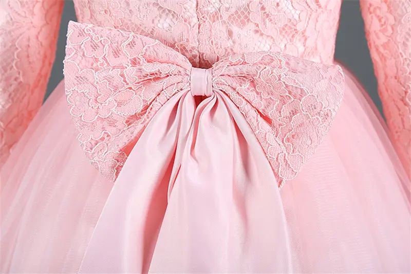 Autumn winter baby girls newborn dress for christening 1 year infant toddler baby birthday dress long sleeve christmas dress - Image 5