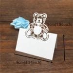 BHL 40pcs Bear Laser Cut Baby Shower Birthday Party Table Name Place Cards Wedding Invitations Table Name Card Party Decoration - Image 4
