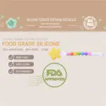 BPA Free Baby Teething Beads Soother Chain with Clips For Boys Girls Silicone Flower Chewable Toddler Infant Teething Toys - Image 3