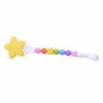 BPA Free Baby Teething Beads Soother Chain with Clips For Boys Girls Silicone Flower Chewable Toddler Infant Teething Toys - Image 6