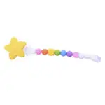 BPA Free Baby Teething Beads Soother Chain with Clips For Boys Girls Silicone Flower Chewable Toddler Infant Teething Toys - Image 6