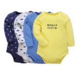 Baby Bodysuits 4 PCS 0-2 Years Infant Body Long Sleeve Clothes Baby Boys Jumpsuits  Autumn/Winter Bodykits Baby Cute Ropa