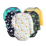 Baby Bodysuits 5 pcs Cartoon Style Long Sleeve Bodysuit For Baby Boys And Baby Girls  Cotton Ropa Suitable For New Born Babies