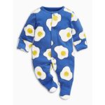 Baby Boy Girl Footies Pajamas Original Cotton Spring Sleepwear 1piece Pajamas Animal Christmas Coverall - Image 3