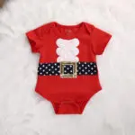 Baby Christmas Rompers 2017 New Year Boys Girls Summer Red Short Sleeve One-piece Romper Jumpsuit Xmas Outfits Clothes - Image 2