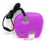 Baby Elephant Pacifier Teething Toy Chewable Pendant Soother Teether Non-Toxic - Image 6