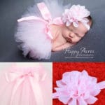 Baby Girl TUTU Skirts Flowers Headband Infants Skirts Suits Photography Ribbon Bow Ball Gown Girls Headband + Skirt  KD448 - Image 2