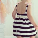 Baby Girls Dress Summer 2017 Stripe Dress Baby Dressing for Party Holiday Black and White with Bow Kids Clothes Girls Cute Brand - Image 2
